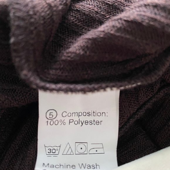 Ribbed Knit Lettuce Trim Flare Leg Pants - Picture 6 of 9